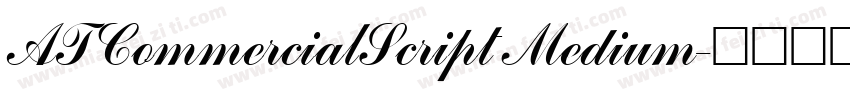 ATCommercialScript Medium字体转换